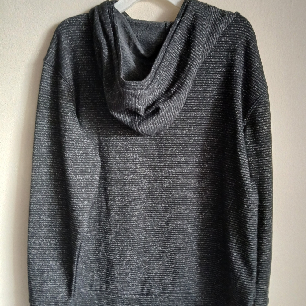 NWT Champion Women's Small Black Fleck Long‎ Sleeve High Neck Hoodie - Picture 8 of 13